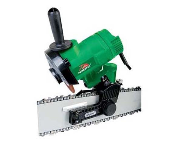 The electric Chain Saw Grinder is capable of 12V DC operation as well as 230V AC 