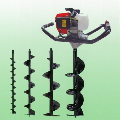 The powerful GardenWiz DZ-600 Earth Auger ships with a 200mm drill